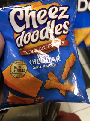 Cheddar Cheese Flavored Extra Crunchy Corn Snacks, Cheddar Cheese