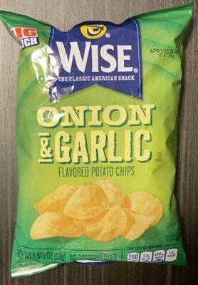 Onion & Garlic Flavored Potato Chips, Onion & Garlic