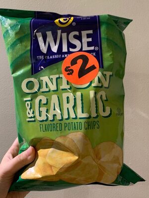 Onion & Garlic Flavored Potato Chips, Onion & Garlic