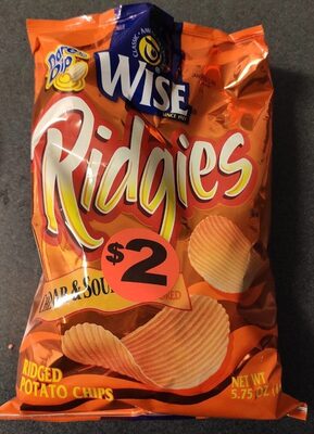 Cheddar & Sour Cream Flavored Ridged Potato Chips, Cheddar & Sour Cream
