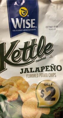 Jalapeno Flavored Kettle Cooked Potato Chips, Jalapeno
