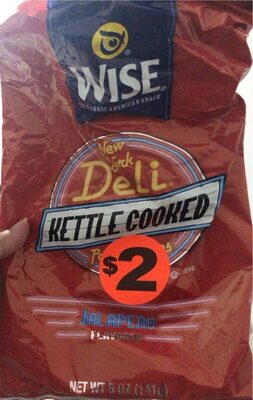 Kettle Cooked Jalapeno Flavored Potato Chips, Jalapeno