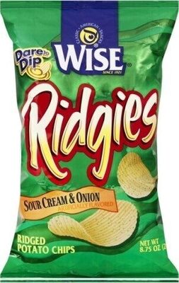 Sour Cream & Onion Ridged Potato Chips, Sour Cream & Onion
