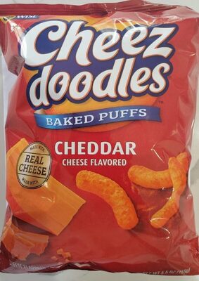 Baked Cheese Flavored Puffed Corn Snacks, Baked Cheese