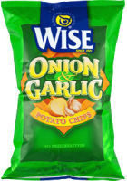 Onion & Garlic Flavored Potato Chips, Onion & Garlic