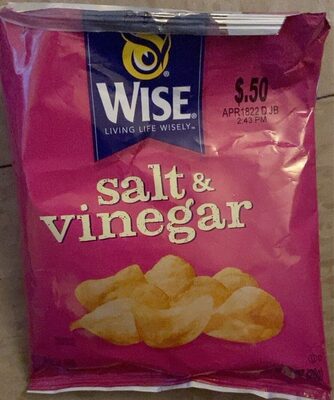 Salt & Vinegar Flavored Potato Chips, Salt; Vinegar