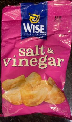 Salt & Vinegar Flavored Potato Chips, Salt; Vinegar