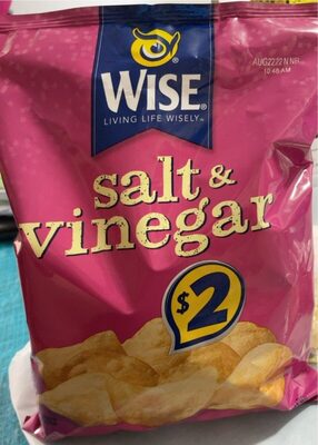 Salt & Vinegar Flavored Potato Chips, Salt; Vinegar
