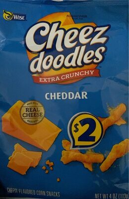 Extra Crunchy Cheddar Cheese Flavored Corn Snacks, Cheddar Cheese