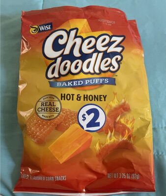 Baked Puffs Hot & Honey Cheese Flavored Corn Snacks