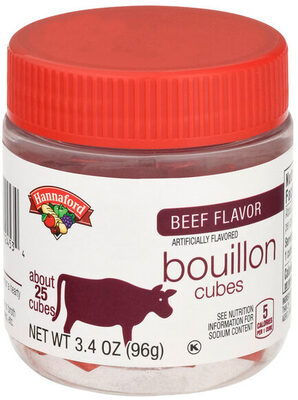Hannaford, Bouillon Cubes, Beef Flavor, Beef Flavor