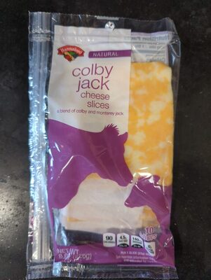 Colby Jack Cheese Slices, Natural