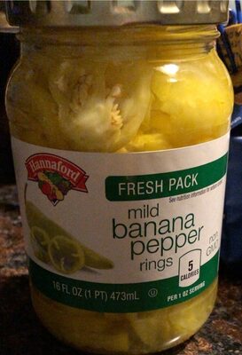 Banana Pepper Rings, Mild
