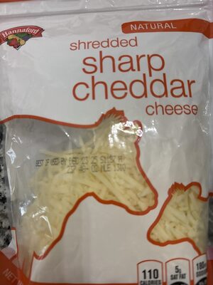 Hannaford, Shredded Sharp Cheddar Cheese