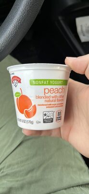 Non Fat Yogurt With Fruit, Peach