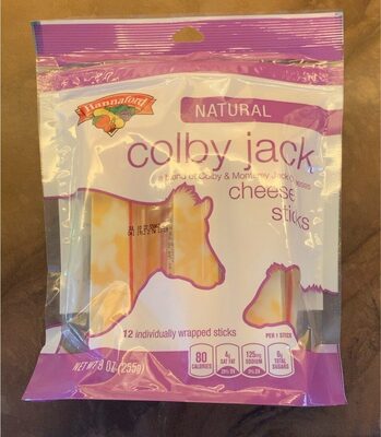 Natural A Blend Of Colby & Monterey Jack Cheese Sticks, Colby Jack