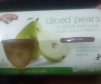 Diced Pears In 100% Fruit Juice, Diced Pears