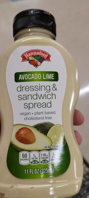 Avocado Lime Dressing & Sandwich Spread, Avocado Lime