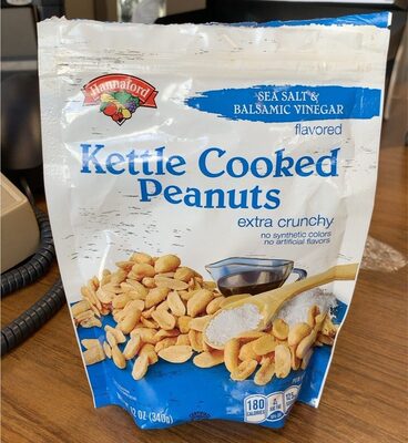 Sea Salt & Balsamic Vinegar Flavored Kettle Cooked Peanuts, Sea Salt & Balsamic Vinegar