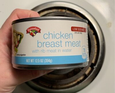 Chicken Breast Meat With Rib Meat In Water