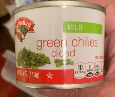 Mild Green Chilies Diced, Mild