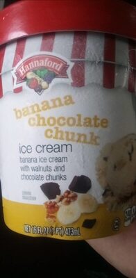 Banana Ice Cream With Walnuts And Chocolate Chunks, Banana With Walnuts And Chocolate