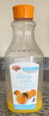 No Pulp Lite Orange Juice Beverage, No Pulp