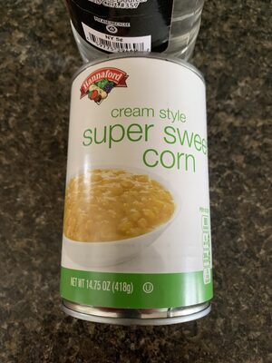 Cream Style Super Sweet Corn, Cream Style