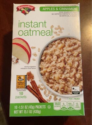 Apples & Cinnamon Instant Oatmeal, Apples & Cinnamon