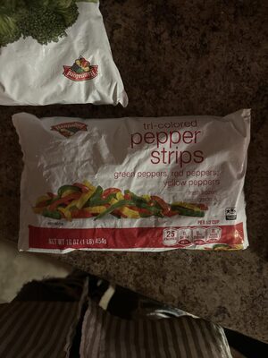 Tri-Colored Pepper Strips