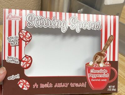 Chocolate Peppermint Stirring Spoons Candy, Chocolate Peppermint