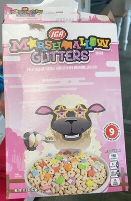 Marshmallow Glitters Sweetened Oat Cereal With Colored Marshmallow Bits, Marshmallow Glitters