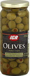 Manzanilla Olives Stuffed With Pimiento
