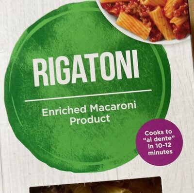 Enriched Macaroni Product, Rigatoni