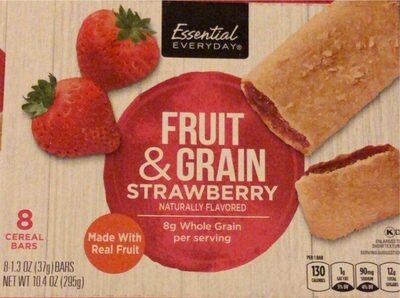 Strawberry Flavored Fruit & Grain Cereal Bars, Strawberry