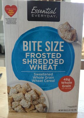 Shredded Wheat Frosted Bite Size Lightly Sweetened Whole Grain Wheat Cereal, Shredded Wheat Frosted