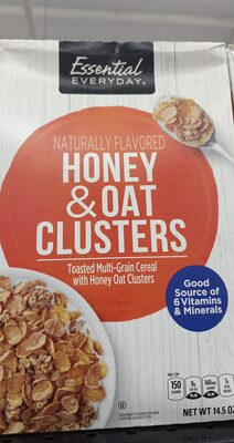 Toasted Multi-Grain Cereal With Honey Oat Clusters, Honey & Oat Clusters