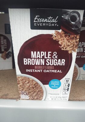 Maple & Brown Sugar Instant Oatmeal, Maple & Brown Sugar