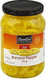 Hot Banana Pepper Rings, Hot