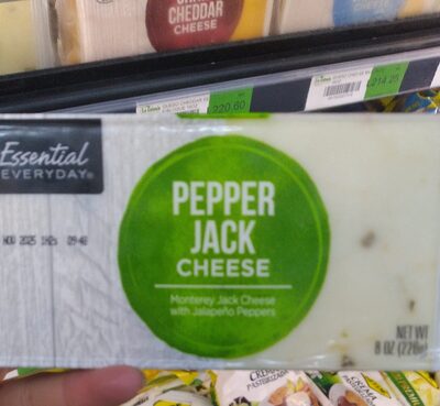 Pepper Jack Monterey Jack Cheese With Jalapeno Peppers, Pepper Jack