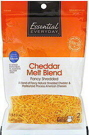 Cheddar Melt Cheddar & Pasteurized Process American Fancy Cut Cheeses Blend, Cheddar Melt