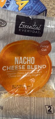 Nacho Cheese Blend Cheddar Cheese & Monterey Jack Cheese With Jalapeno Fancy Cut Peppers, Nacho Cheese Blend