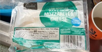 Low-Moisture Part-Skim Mozzarella Cheese, Mozzarella