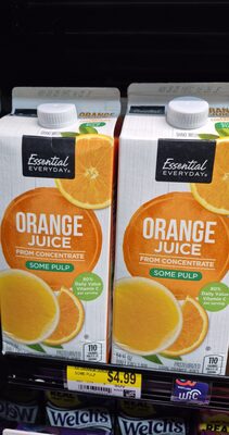 100% Orange Juice From Concentrate, Orange