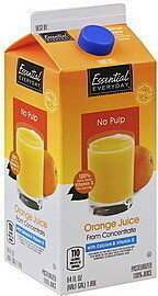 100% Orange Juice From Concentrate, Orange