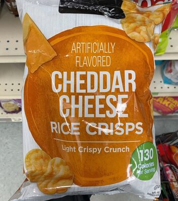 Cheddar Cheese Flavored Rice Crisps, Cheddar Cheese