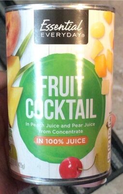 Fruit Cocktail In Peach Juice And Pear Juice From Concentrate In 100% Juice, Peach, Pear