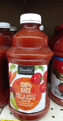 100% Juice Hot & Spicy Vegetable Juice From Concentrate, Hot & Spicy