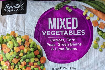 Mixed Vegetables Carrots, Corn, Peas, Green Beans & Lima Beans, Mixed Vegetables