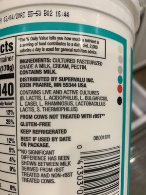 Plain Whole Milk Yogurt, Plain
